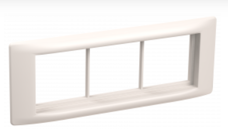 IEK  Праймер  Рамка и суппорт  Белый  для кабельных каналов на 6 модулей  60мм  CKK-40D-RSU6-060-K01