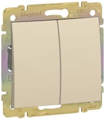 Legrand Valena  Слоновая Кость Выключатель механизм 2-клавишный 10А 250В 774305 индивидуальная упаковка DIY