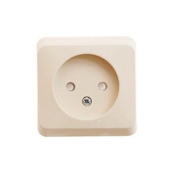 Schneider Electric Этюд  Крем  Розетка 1-местная скрытая установка без заземляющих контактов со шторками PC16-002k