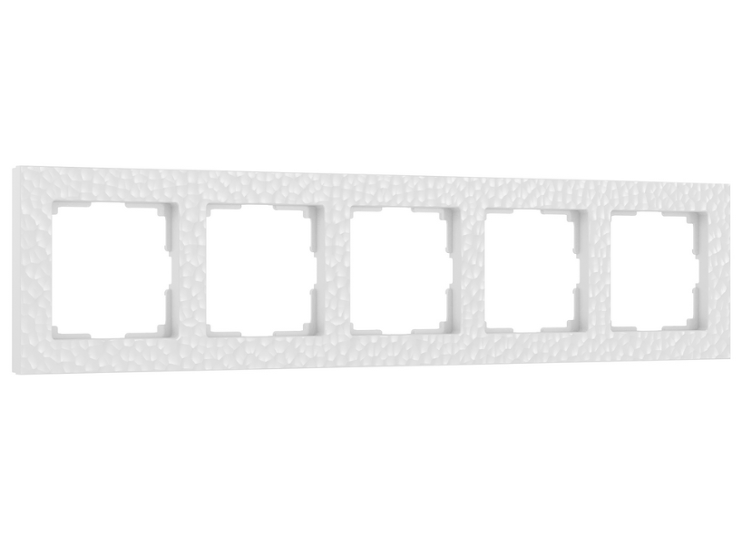 Werkel  Hammer Белый Рамка 5-местная W0052401/ a052529